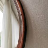 Vintage oval mirror from the 70s 45x35cm