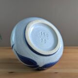 Small painted ball vase with numbered floral pattern