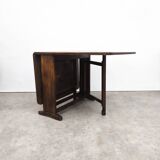 Vintage French Wood Drop Leaf Table, 1930s