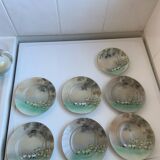 Fine porcelain tea service Japan - Decor of Cranes and Bamboo