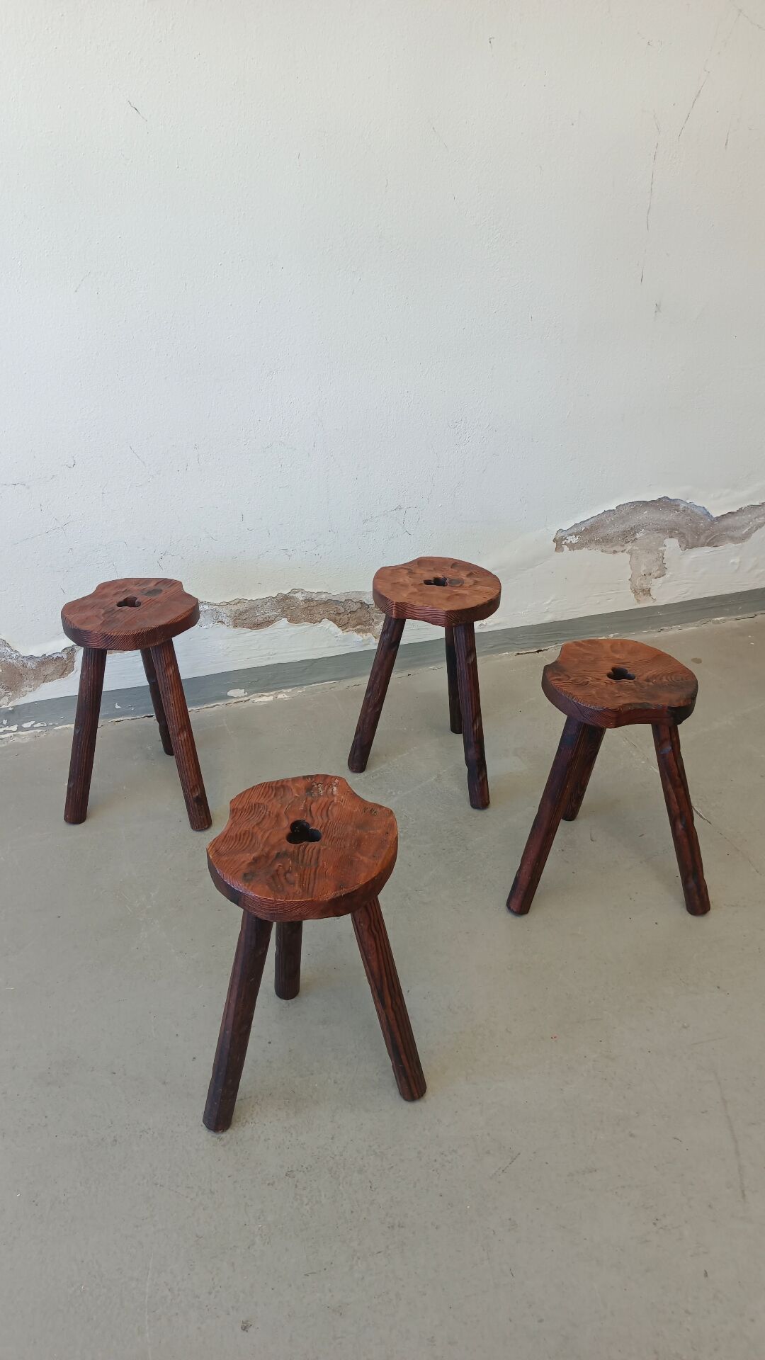 Set of brutalist stools