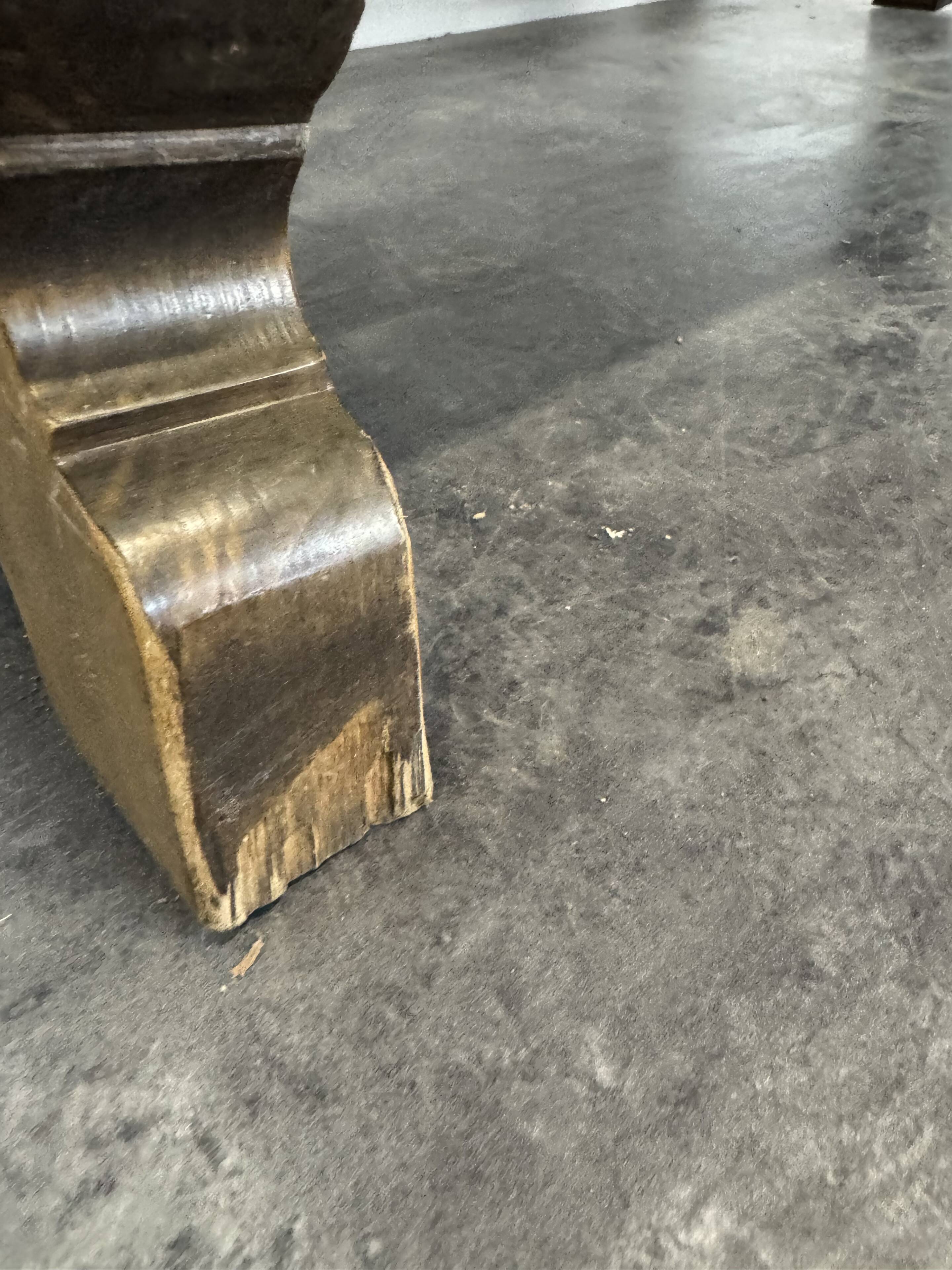 Spanish style walnut coffee table