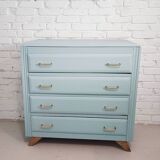 Blue vintage chest of drawers