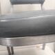 Pair chair desk conference aluminum skai grey vintage blue 1960