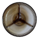 Plat en verre fumé vintage