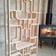 Mid-Century Czech Wall or Room Divider by Ludvik Volak for Drevopodnik Holesov, 1960s, Set of 2