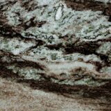 Kho liang ie dining table in aluminium and green marble, dutch, 1970s