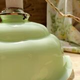 Green glass pendant lamp