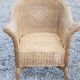 Pair of armchairs and bench in rattan and bamboo from the 60s/70s