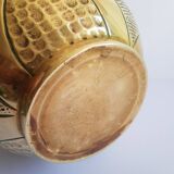 Ancien cache pot laiton cerises vintage