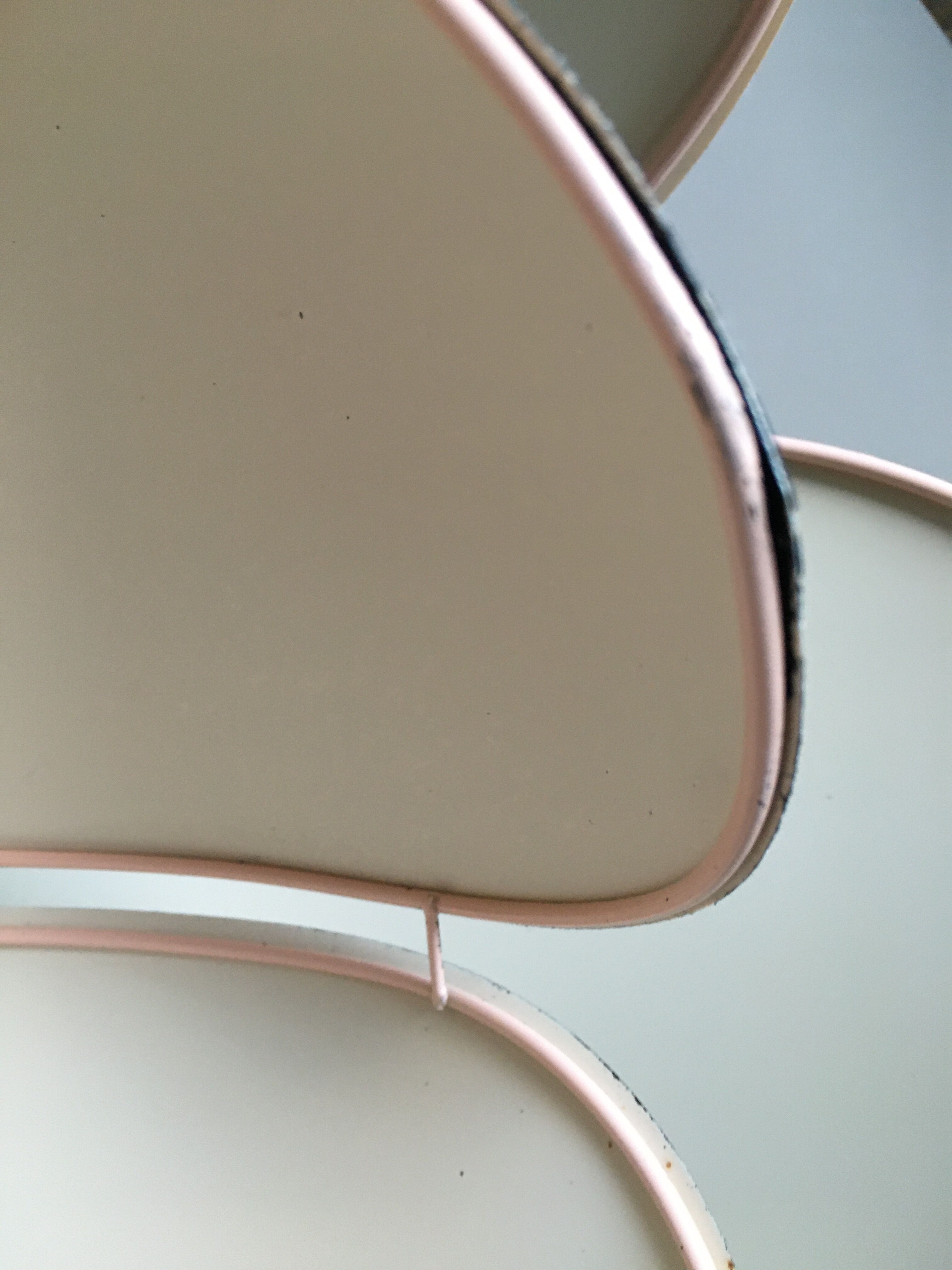 Black fabric flower and gold liseret hanging lamp