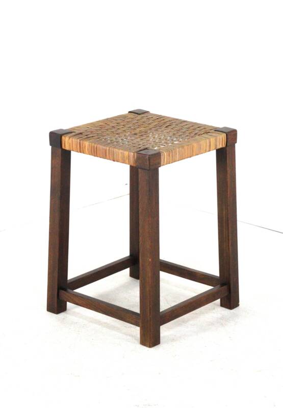 Wooden Stool - japandi style -vintage - mid century