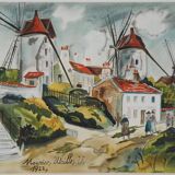 Maurice Utrillo: The Three Mills in Montmartre, signed lithograph