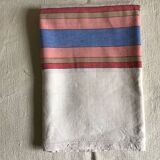 Colored striped linen tablecloth