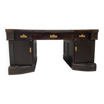 Bureau en chêne de style Sécession viennoise du début du XXe siècle