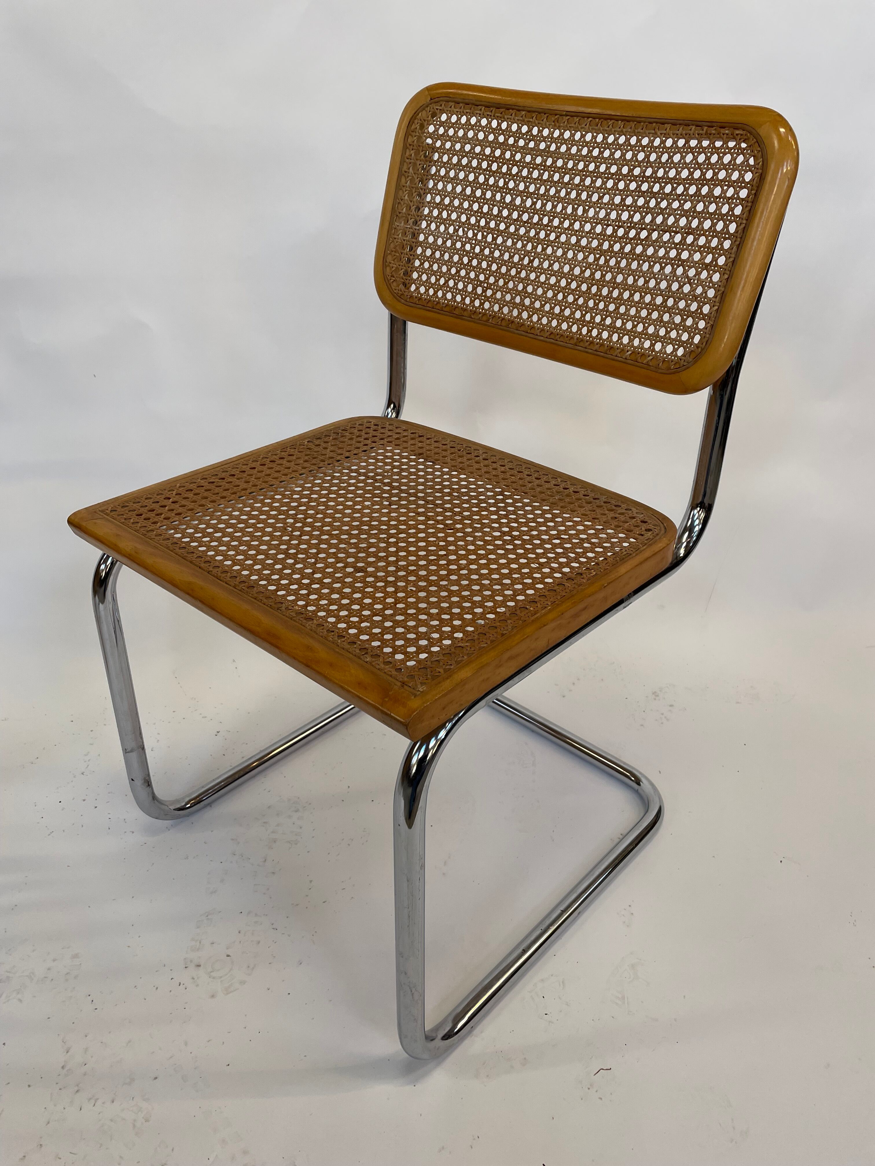 Cesca design chair b32 model in chrome