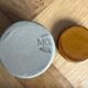 Small English stoneware marmalade pot