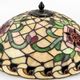 Large Tiffany-style stained glass lampshade with floral design – Ø 50 cm