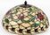 Large Tiffany-style stained glass lampshade with floral design – Ø 50 cm