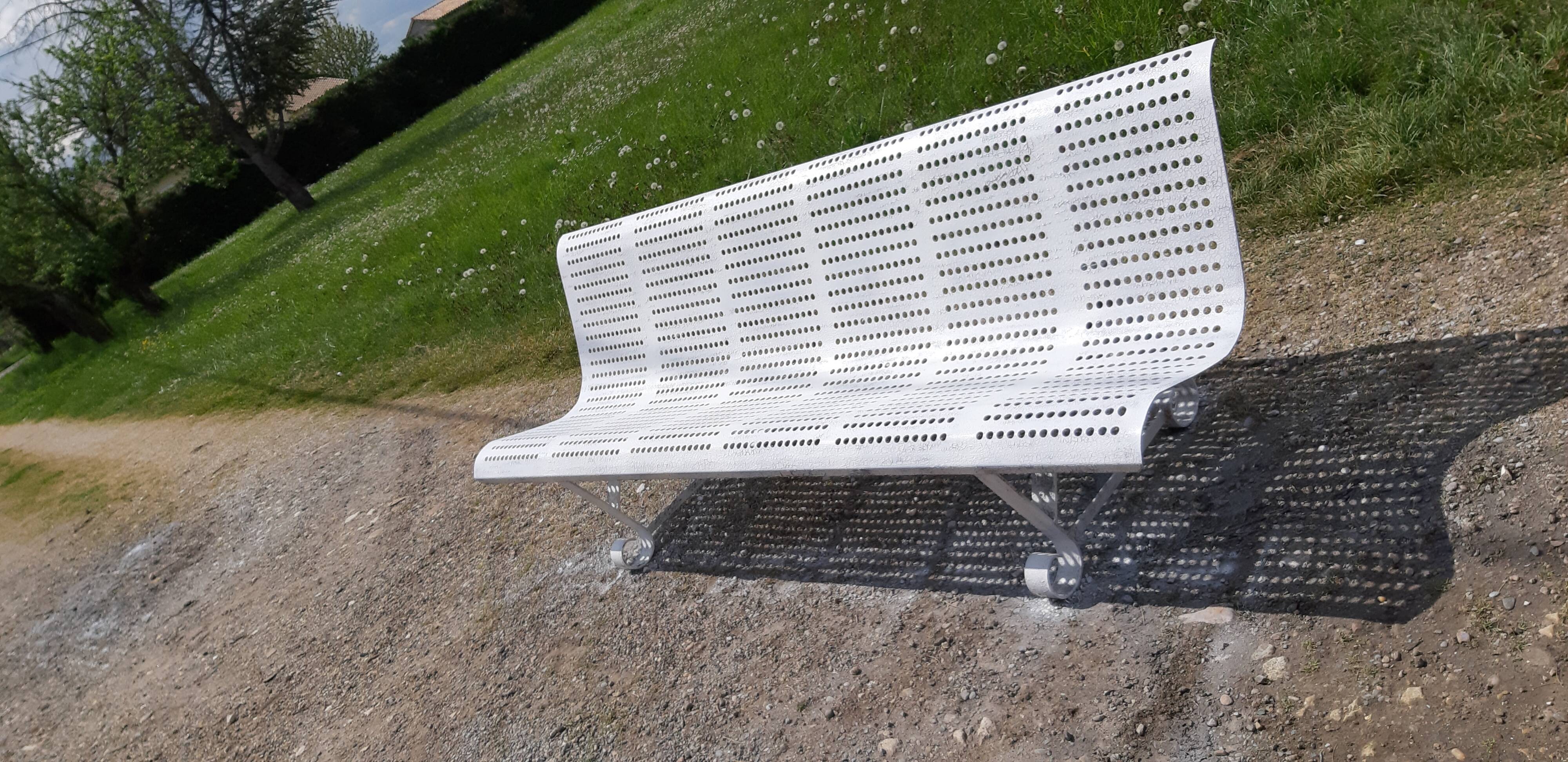 Wrought Iron Bench from the 50s by René Malaval