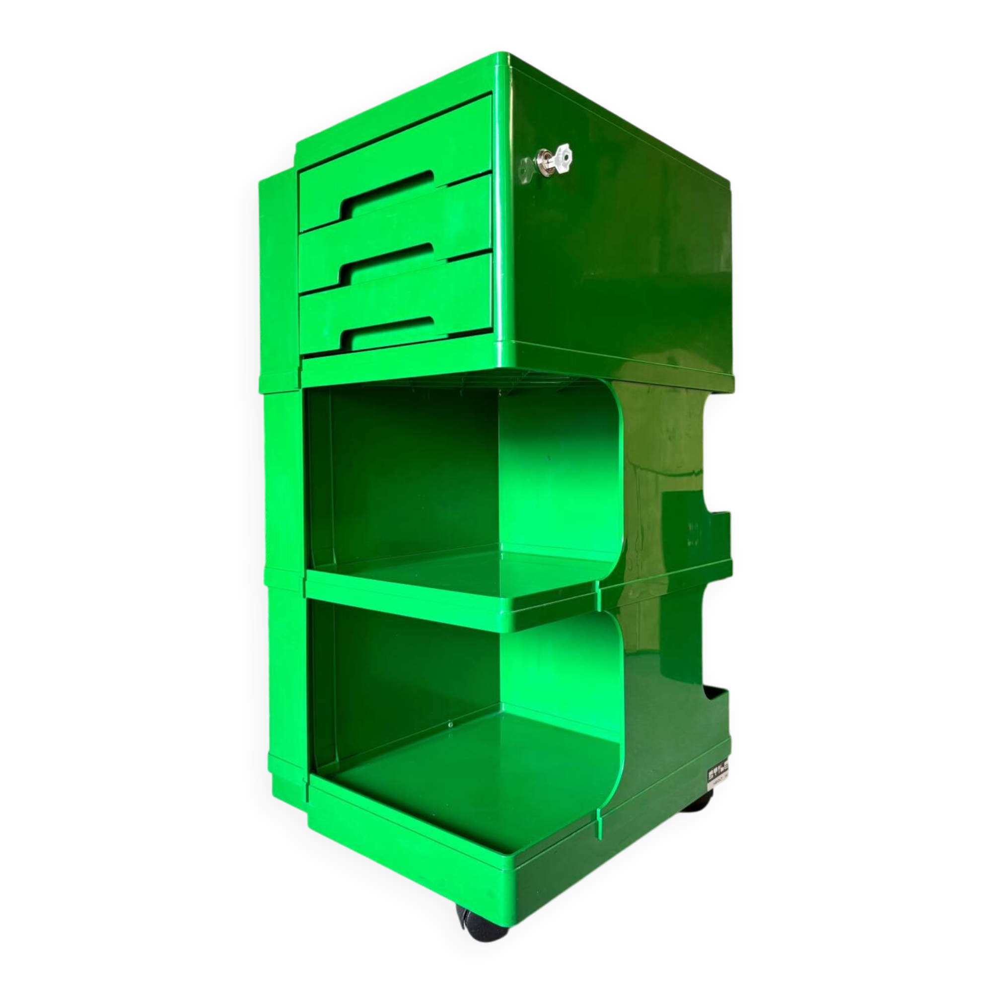 Architect's rolling cart by Giovanni Pelis for Stile Neolt 1970