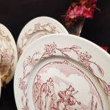 Set of 4 YR advertising talking plates