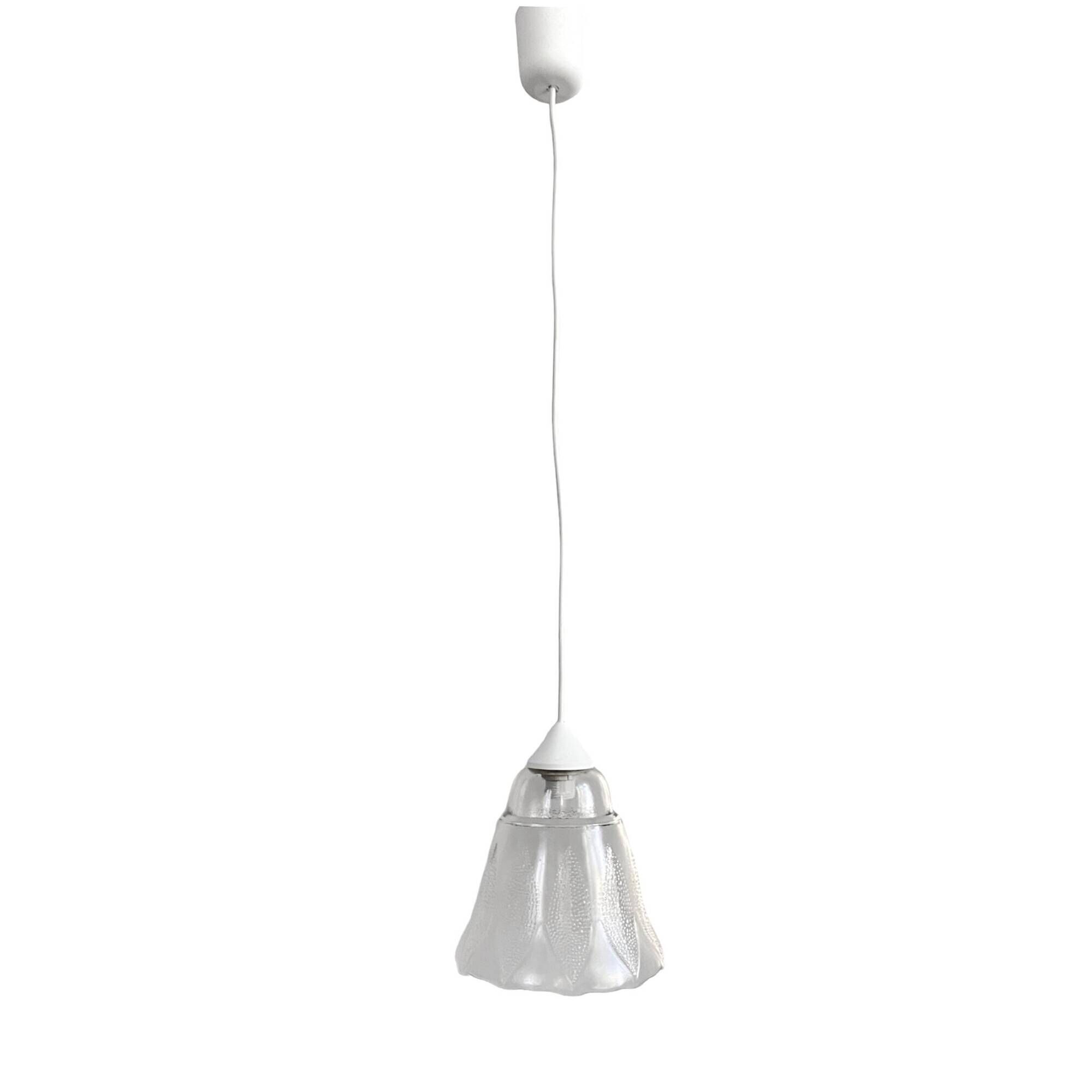 Flower-shaped hanging lamp, Narva Leuchen, Germany, 1970s.
