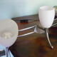 "Paulmann" 1m40 design hanging 6 lights anodized aluminium - 70s