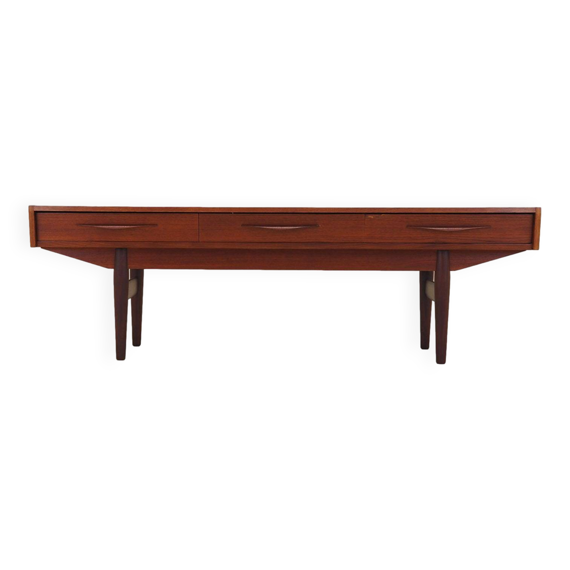 Teak lowboard, Danish design, 1970s, production: Denmark
