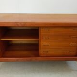 Danish teak sideboard with tambour doors