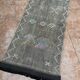 Moroccan silk hallway rug with cactus pattern: handwoven