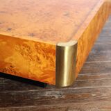 Coffee table in wooden magnifying glass for Mario Sabot