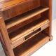 Antique walnut library with Corinthian decorations, 20th century.
