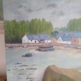 seaside and landscape painting of Brittany signed
