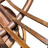 Fauteuil pivotant en rotin