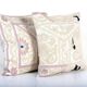 Set of 2 vintage embroidered cushion covers 53x56 cm