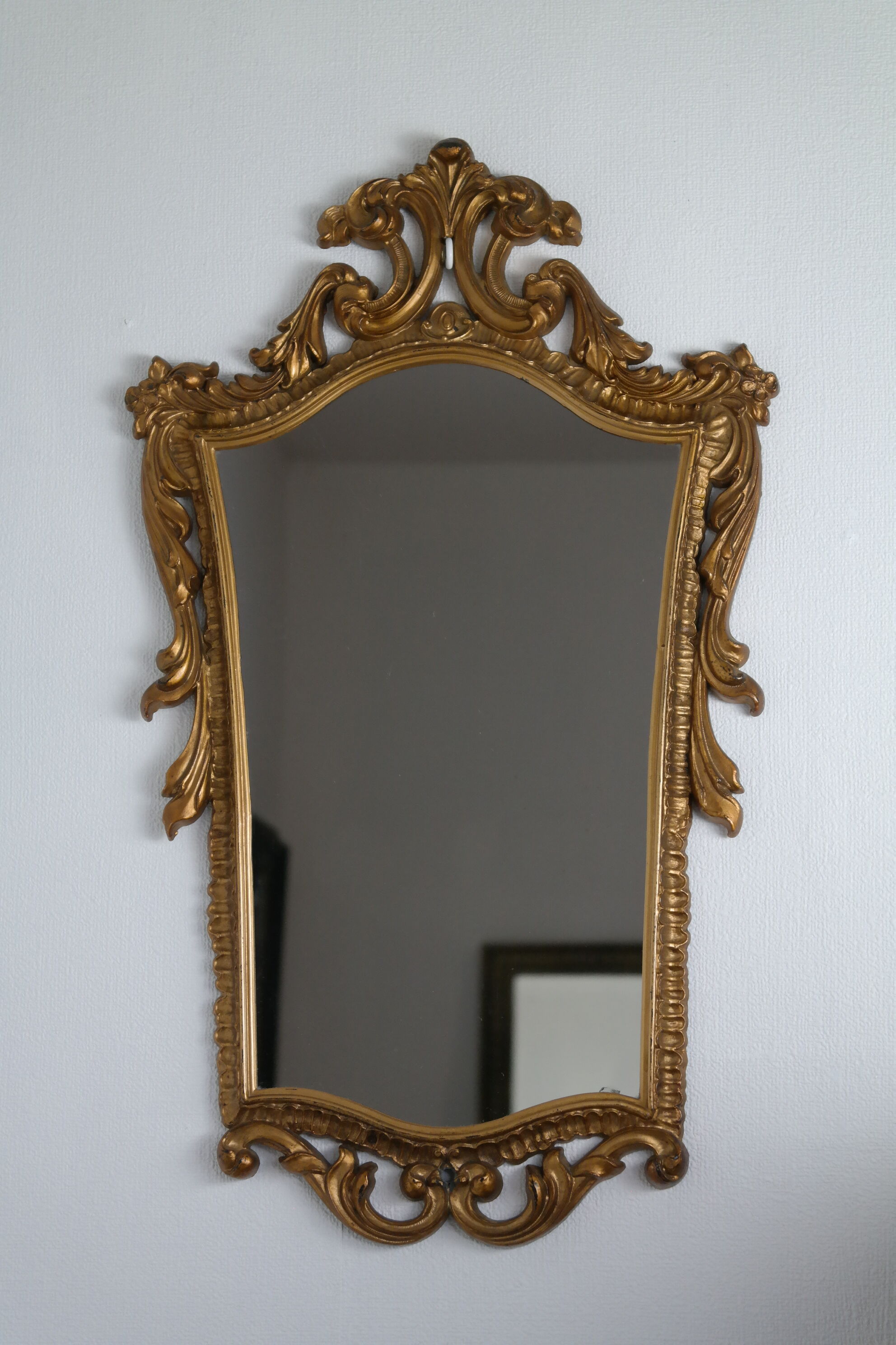 Vintage gold baroque mirror