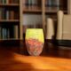 Art déco, vase en verre marmoréen muller frères vers 1930