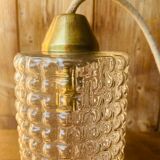 Glass and brass suspension.