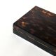 Tray - box with a lid in tortoiseshell plexiglass, 1970s design.