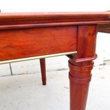 Rectangular table in mahogany with 2 leaves
