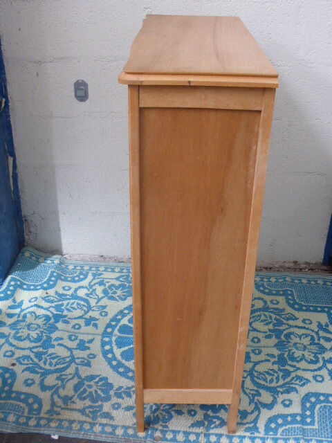 Bibus, small library, vintage raw wood 1960/70