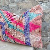 Magnifique coussin Kilim berbère vintage du Maroc