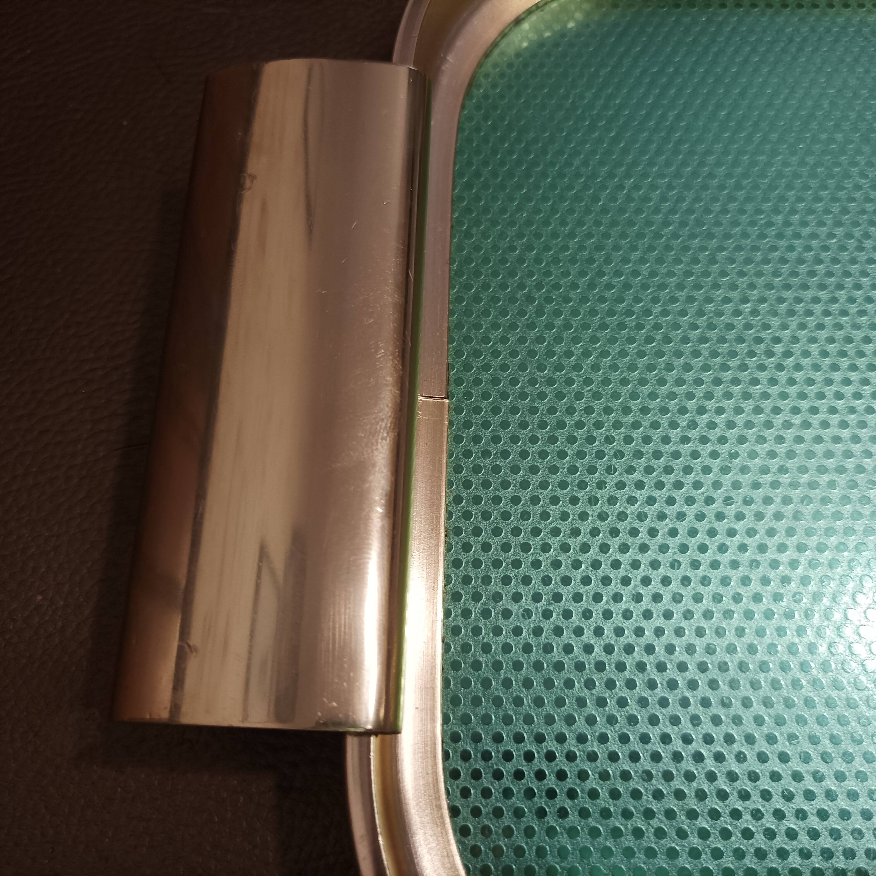 Mid Century Serving Tray Gold Metal with Mirror Effect "Plyware" England