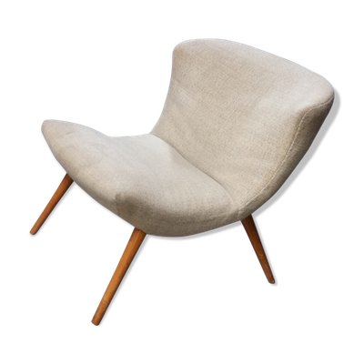 Chauffeuse années 50-60, beige clair