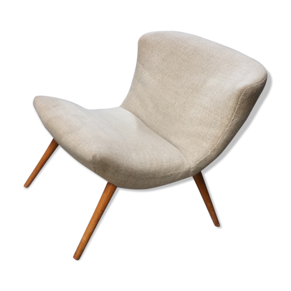 Chauffeuse années 50-60, beige clair