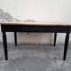 Table de ferme ancienne patiné noir -1m30
