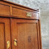Antique sideboard chest of drawers Art Deco oak