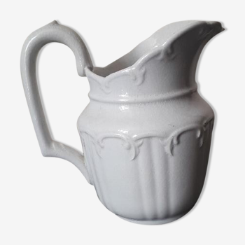 Pitcher earthenware Sarreguemines XIX