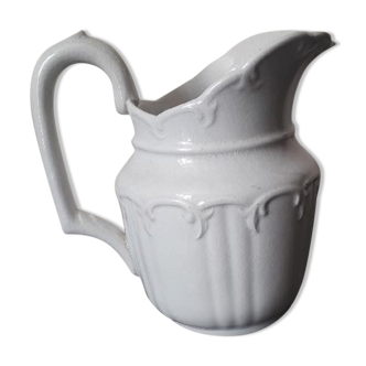 Pitcher earthenware Sarreguemines XIX